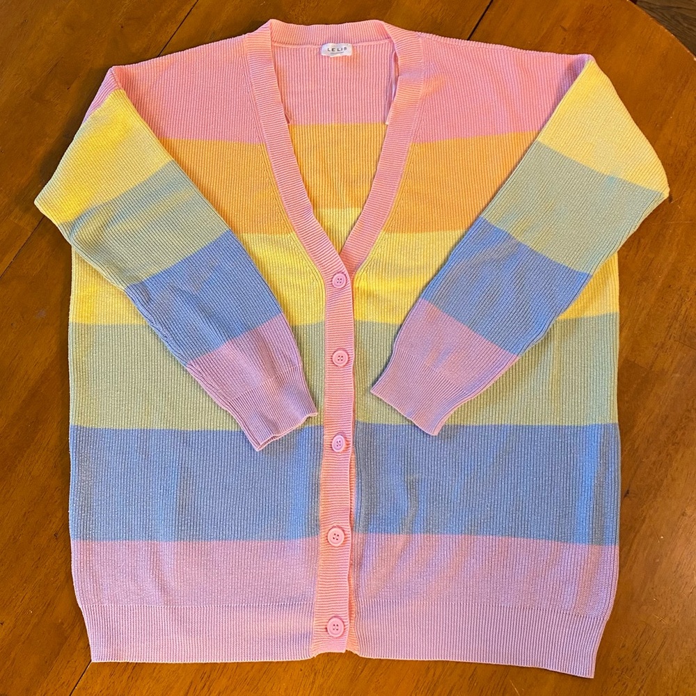 Oversized cardigan colorful